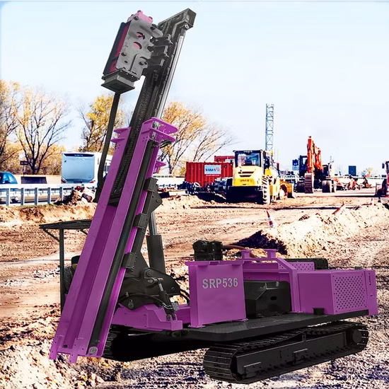 Machine d'entraînement de pieux, forage rotatif à 360 degrés, machines d'ingénierie, pilote de pieux hydraulique